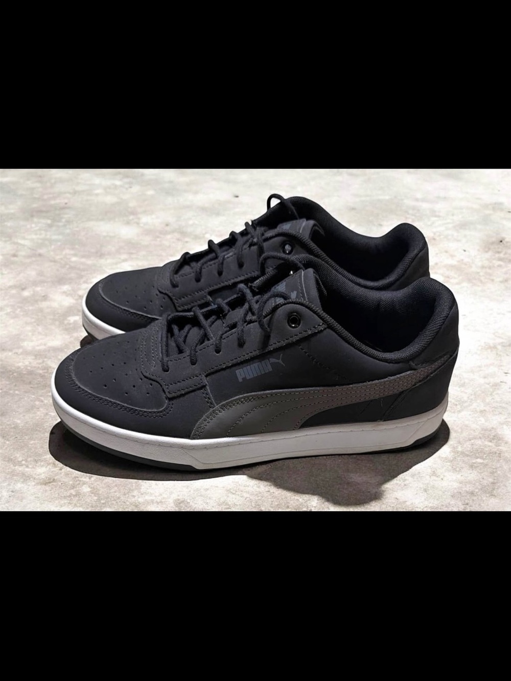 Puma Men's Low-Top Sneakers in Black and Gray